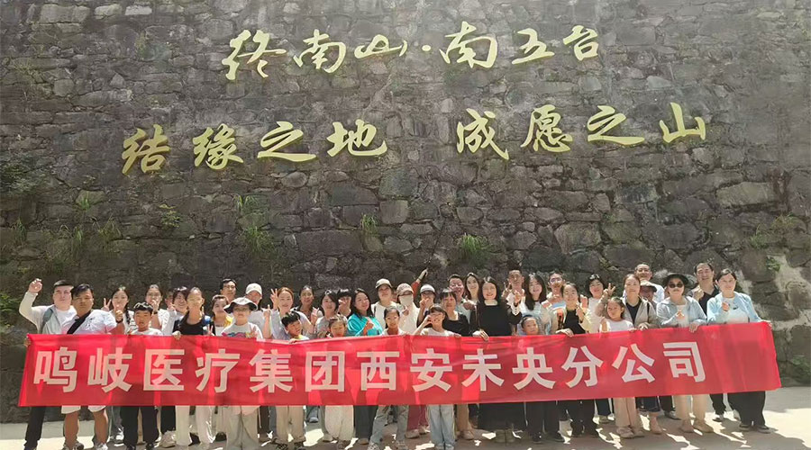 鸣岐医疗集团西安未央分公司终南山团建活动
